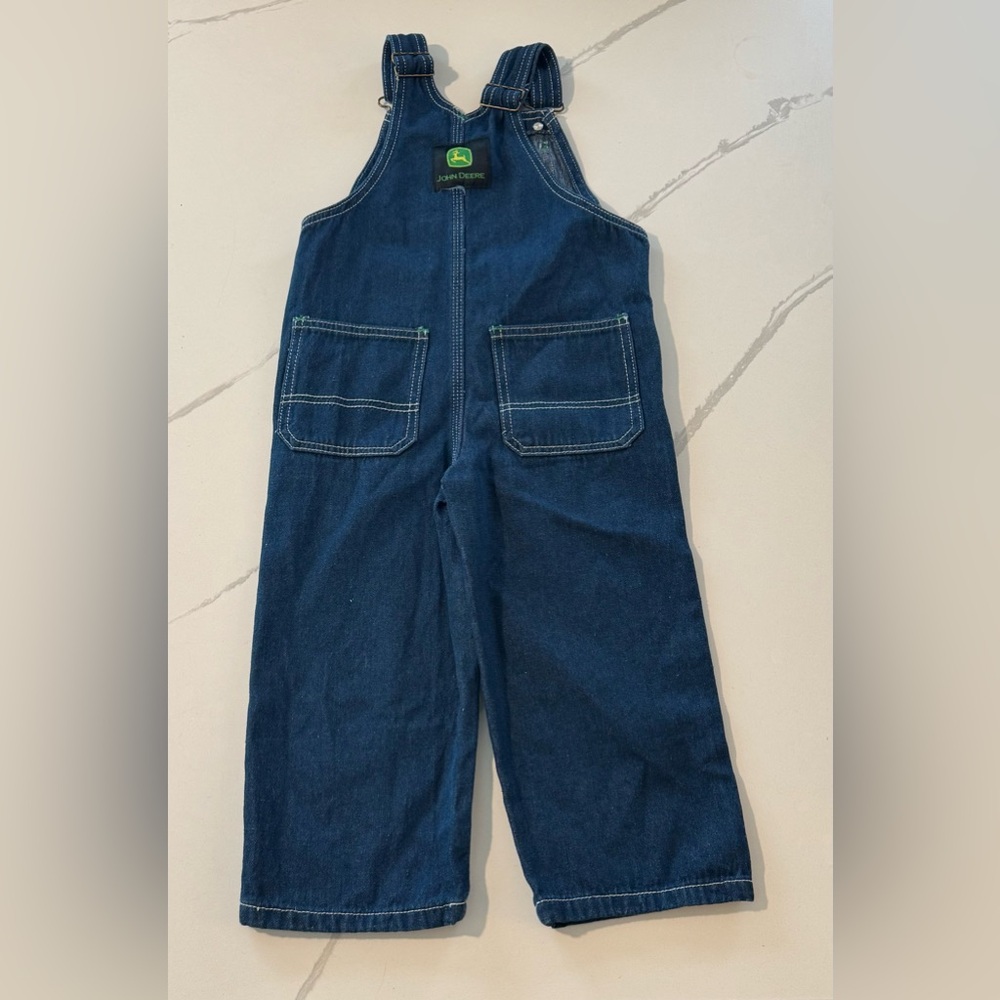 EUC! John Deere Kids Dark Blue Overalls, sz 4T - Picture 5 of 6